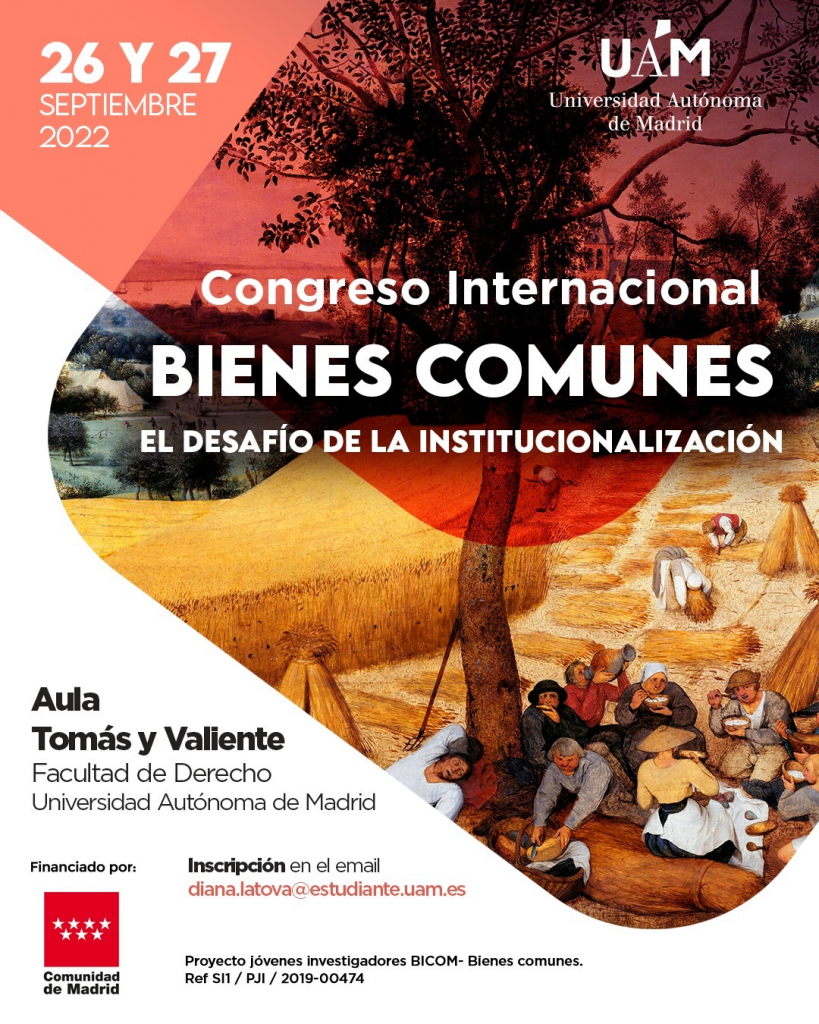 Congreso Internacional «Bienes comunes. El desafío de la institucionalización»
